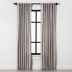 HEARTH&HAND find stripe courtain gray/sour cream 84 inch